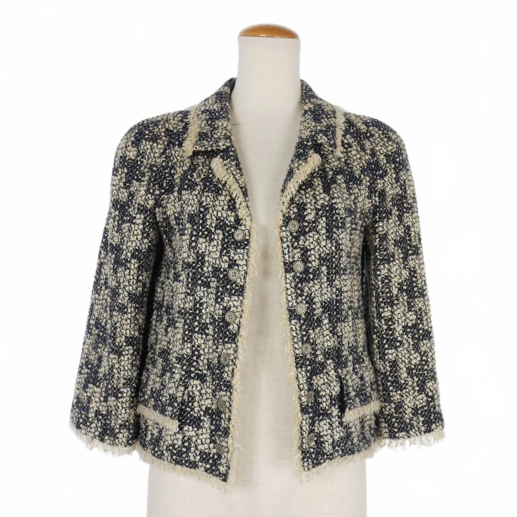 Chanel 05A Giacca Tweed Bottone Coco 36 Nero P26888V16950 Vector 250622 r5_07 Lo