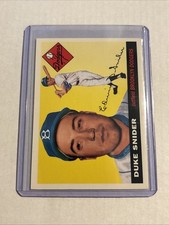 1995 TOPPS ARCHIVES  BROOKLYN DODGERS  1955 TOPPS REPRINTS   DUKE SNIDER  #  210