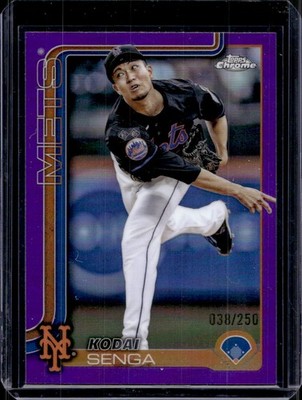 Kodai Senga 2025 Topps Chrome #246 Purple Refractor /250