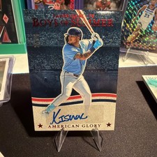 2025 Panini Boys of Summer - American Glory Sign /49 Xavier Isaac #AGS-XI Red