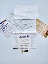 Marlin Model 39a. Vintage 22lr Rifle Manualwarranty Cardparts Listlocknew