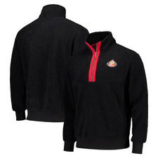 SUNDERLAND FC Fleece Jacket Mens MEDIUM Official 1/4 Zip Football Top SH13