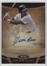 2019 Topps Tier One Tier One Talent Auto /240 Jim Rice #TTA-JR Auto HOF