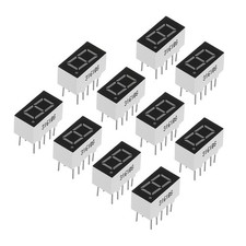 10Pcs Common Anode 7Segment 10Pin 1Bit 2.1V 0.36" LED Display Red