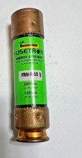 1 Cooper FRN-R-50 50Amp Fusetron Dual Element Time-Delay Fuse 250V FREE SHIP
