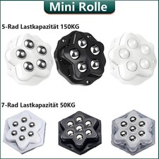 4X Rollen f&uuml;r M&ouml;bel Selbstklebende Flach M&ouml;belrollen Mini Kugelrollen f&uuml;r Kleine
