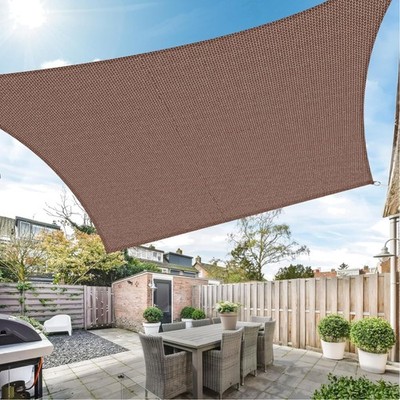 Sonnensegel 3.6x4.8m Rechteckig UV Sonnenschutz Balkon Garten Terrasse