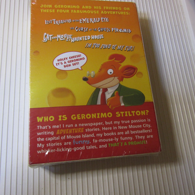 Geronimo Stilton Four Cheese Box Set (Books 1-4)Brand New Sealed