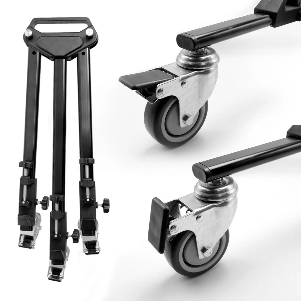 LS Camera & Camcorder Tripod Dolly Wheels, Safety Lock Professional Studio Use - Image 2 of 2