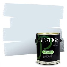 PRESTIGE Paints Exterior Paint And Primer In One, 1 Gallon, Satin, Blue Mist