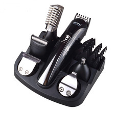 Kemei 6 in 1 Rechargeable Hair Trimmer Beard Clipper Electric Shaver Men Kit