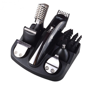Kemei 6 in 1 Rechargeable Hair Trimmer Beard Clipper Electric Shaver Men Kit