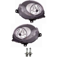 Halogen Scheinwerfer Frontscheinwerfer Set H4 Gelb FüR Mini Mini Inkl. Lampen