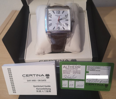 Certina DS Podium Square Herren-Armbanduhr Automatik C001.507.16.037.00 - neu