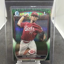 2023 Bowman Draft Chrome Cole Schoenwetter #BDC-116 Green Refractor /99 (RC)