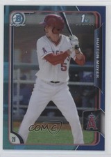2015 Bowman Draft Chrome Blue Refractor 71/150 Hutton Moyer #92 0c2