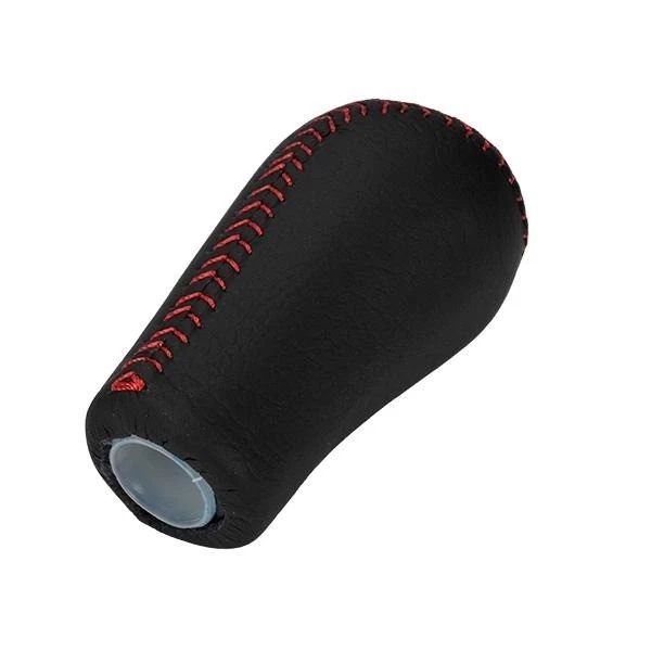 Mazda R504-17-520 00 RX-7 FD3S Negro Rojo Puntada Cuero Cambio OEM Perilla OEM Foto 3 de 4