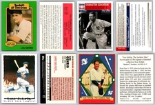 Lou Gehrig 4 Card Lot - New York Yankees HOF