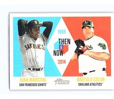2015 Topps Heritage Then & Now Juan Marichal / Bartolo Colon #TAN-MC