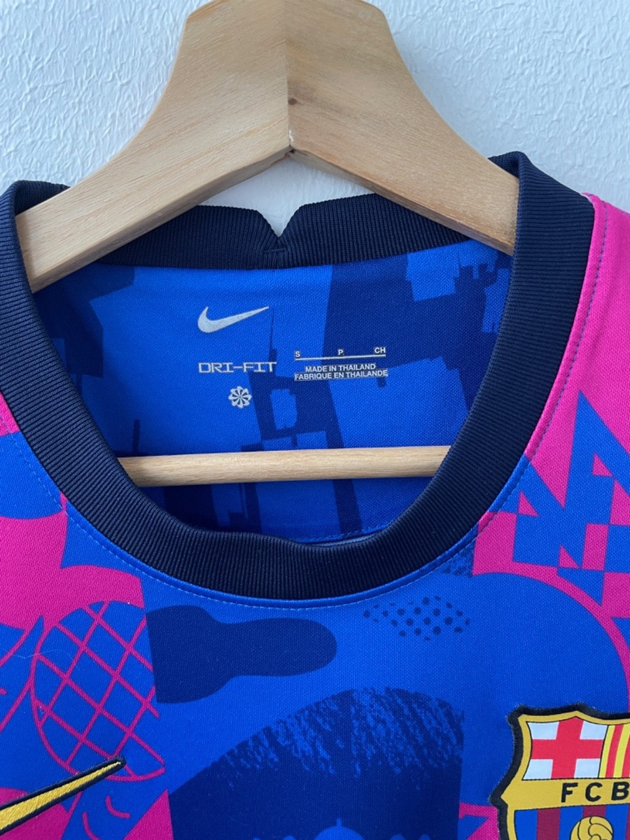 Authentic BARCELONA 2021/2022 THIRD UCL FOOTBALL SHIRT JERSEY NIKE