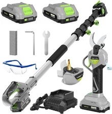 2 in 1 Pole Pruning Shears Cordless (2025 Upgraded), Electric Pruning Shears wit