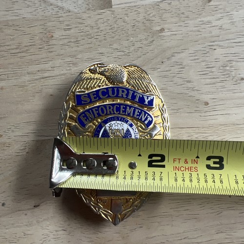 Vintage Security Enforcement Officer Pin goldfarben - Bild 4 von 13