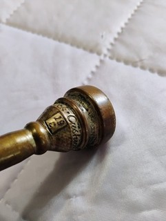 VINTAGE Rudy Muck 19C Trumpet Mouthpiece Cushion Rim Used Threaded End Rare