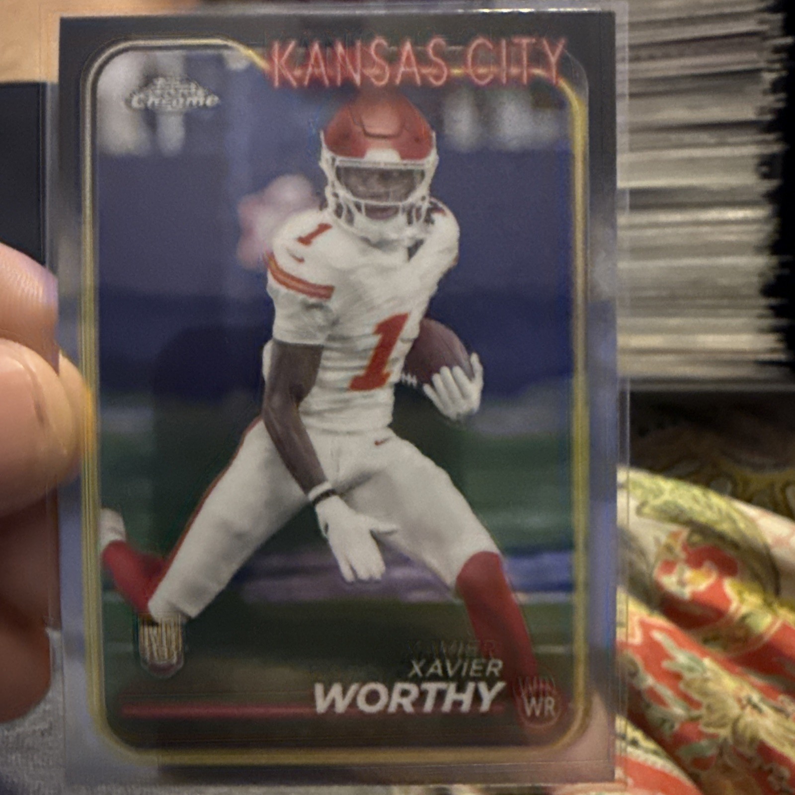 2024 Topps Chrome - Rookies Xavier Worthy #208 Refractor (RC)