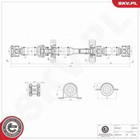 Esen SKV Antriebswelle 76SKV108 FüR Mercedes Vito Mixto W639 Bus Viano 109 CDI