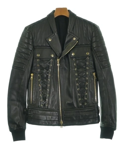 Balmain Leather Outer Shell Coats, Jackets & Vests Motorcycle