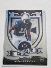 2021 Panini Prizm Football Draft Picks # 175 Crusade Micah Parsons RC