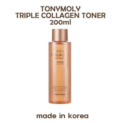 Tonymoly Triple Collagen Total Tension Skin Toner 200ml Korea Whitening Wrinkle