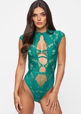 ann summers Enchant Green Lace Mesh Body XXL 24 26