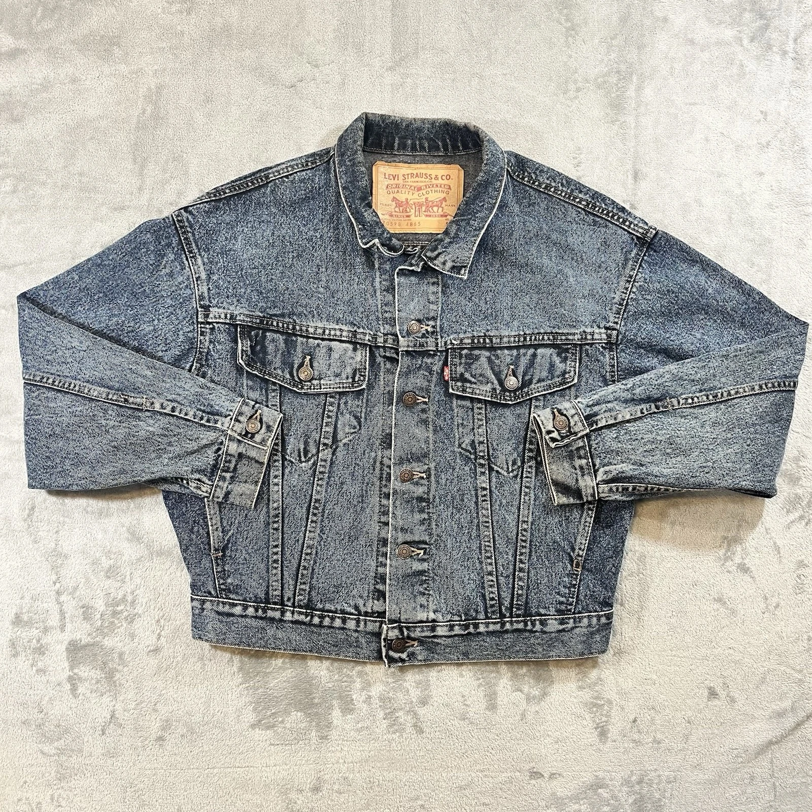 Levi’s Blue Denim Trucker Jean Jacket WPL 423 Men’s Small 40R