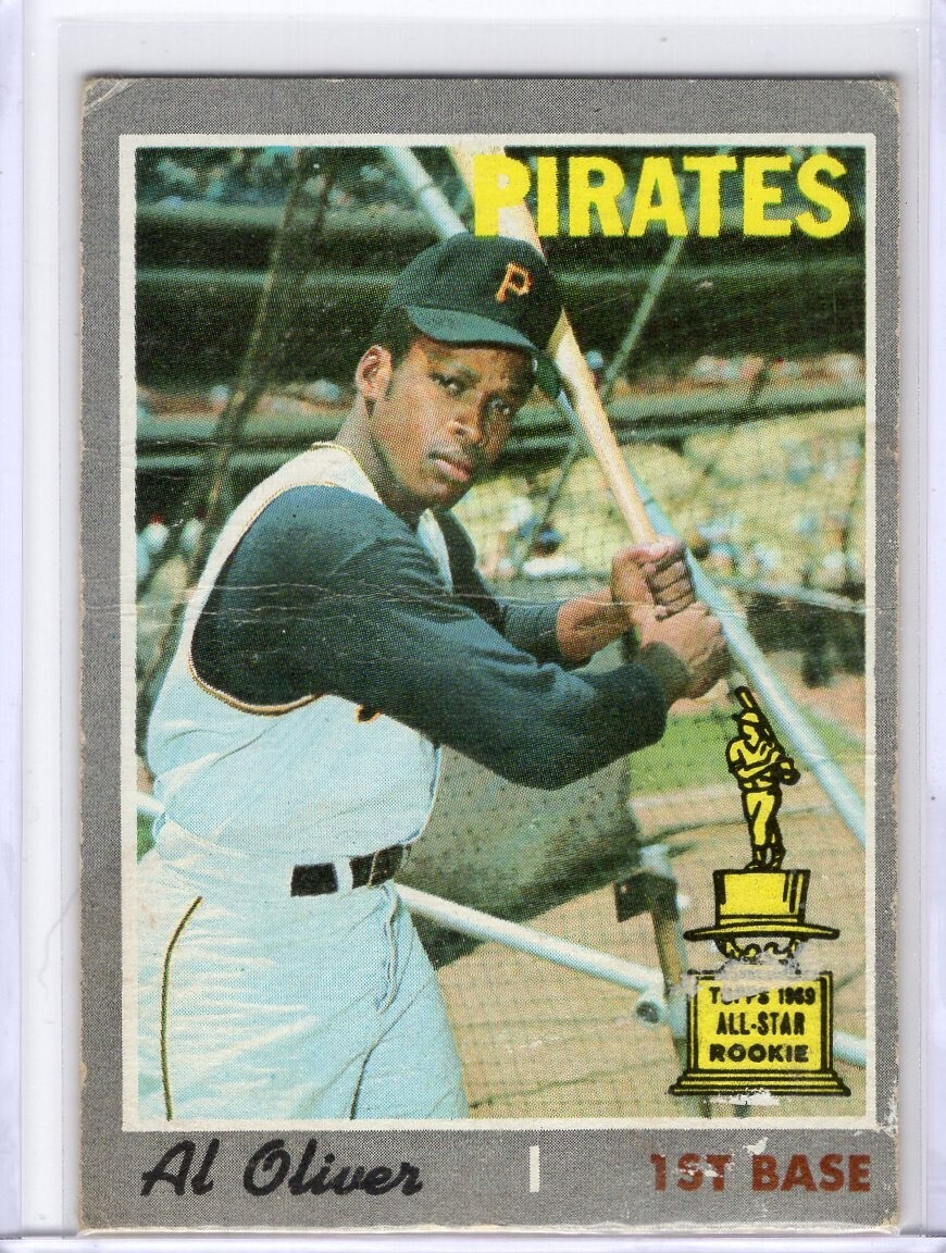 Al Oliver 1970 Topps Baseball All-Star Rookie Pittsburgh Pirates