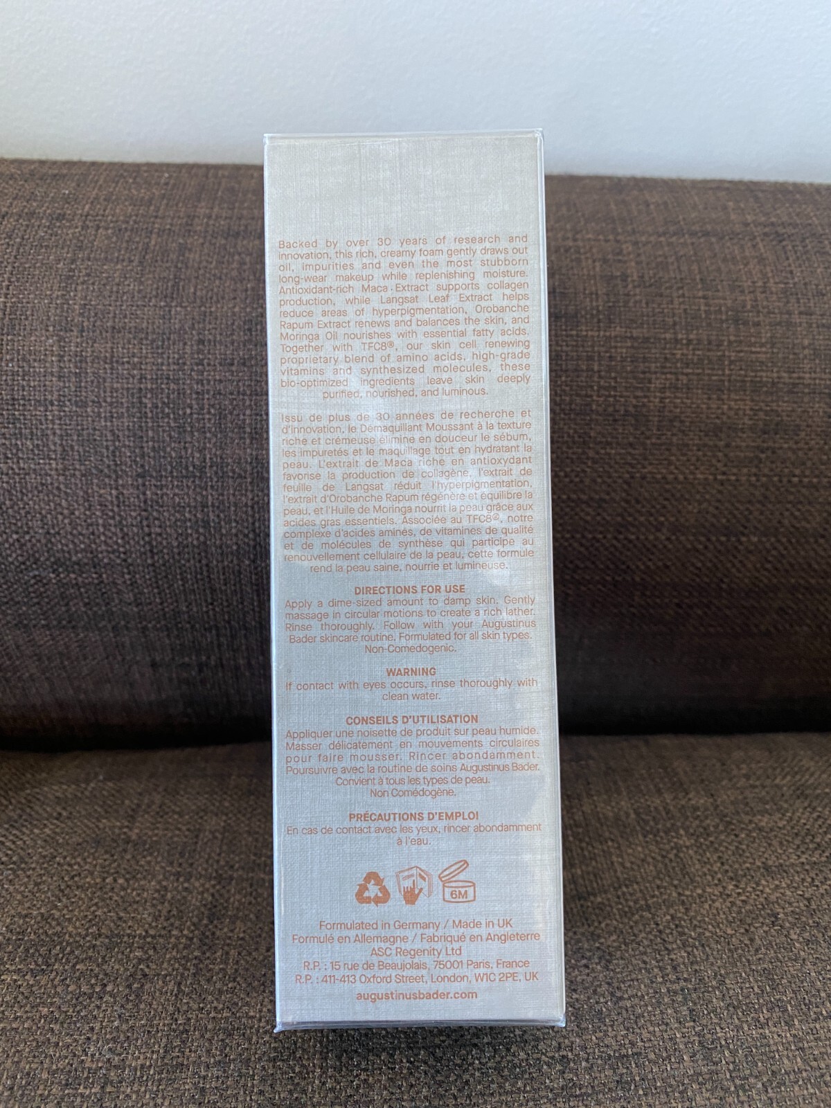 New AB Augustinus Bader The Foaming Cleanser With TFC8 Face Cleanser 100ML