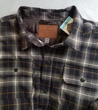 NEW ~ WITH TAGS - RUGGED ELEMENTS Mens Plaid Flannel Utility Jacket Size 3 XL