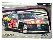 HOF'er DAVEY ALLISON 1994 Hi-Tech Brickyard 400 TEXACO CAR Racing Card #23
