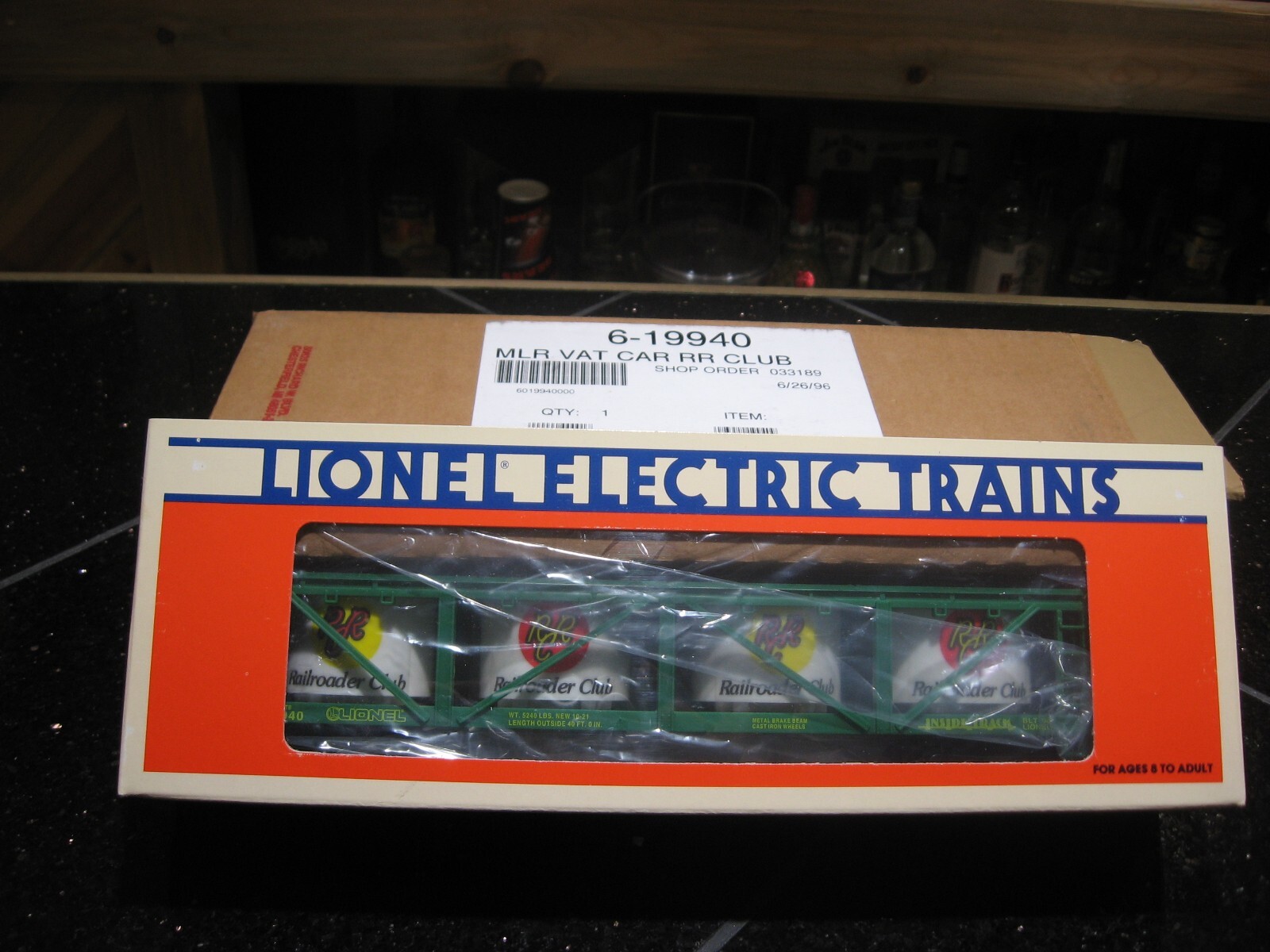 Lionel 6-19940 1996 Inside Track Vat Car * BUY IT NOW LISTING *