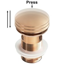 Wash Basin Brass Pop Up Drain Filter Bath Bounce Sink Drain Plug Waste Stopper