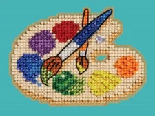 Mill Hill 2024 Spring Bouquet Beaded Cross Stitch Kit ~ Painter's Palette
