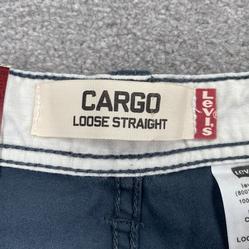 Levi's lockere Passform gerades Bein Cargo Arbeitskleidung Hose Herren Größe 33 x 32 anthrazit - Bild 11 von 18