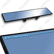 Broadway 270mm Flat Blue Tinted Anti Glare Interior Rear View Mirror Universal