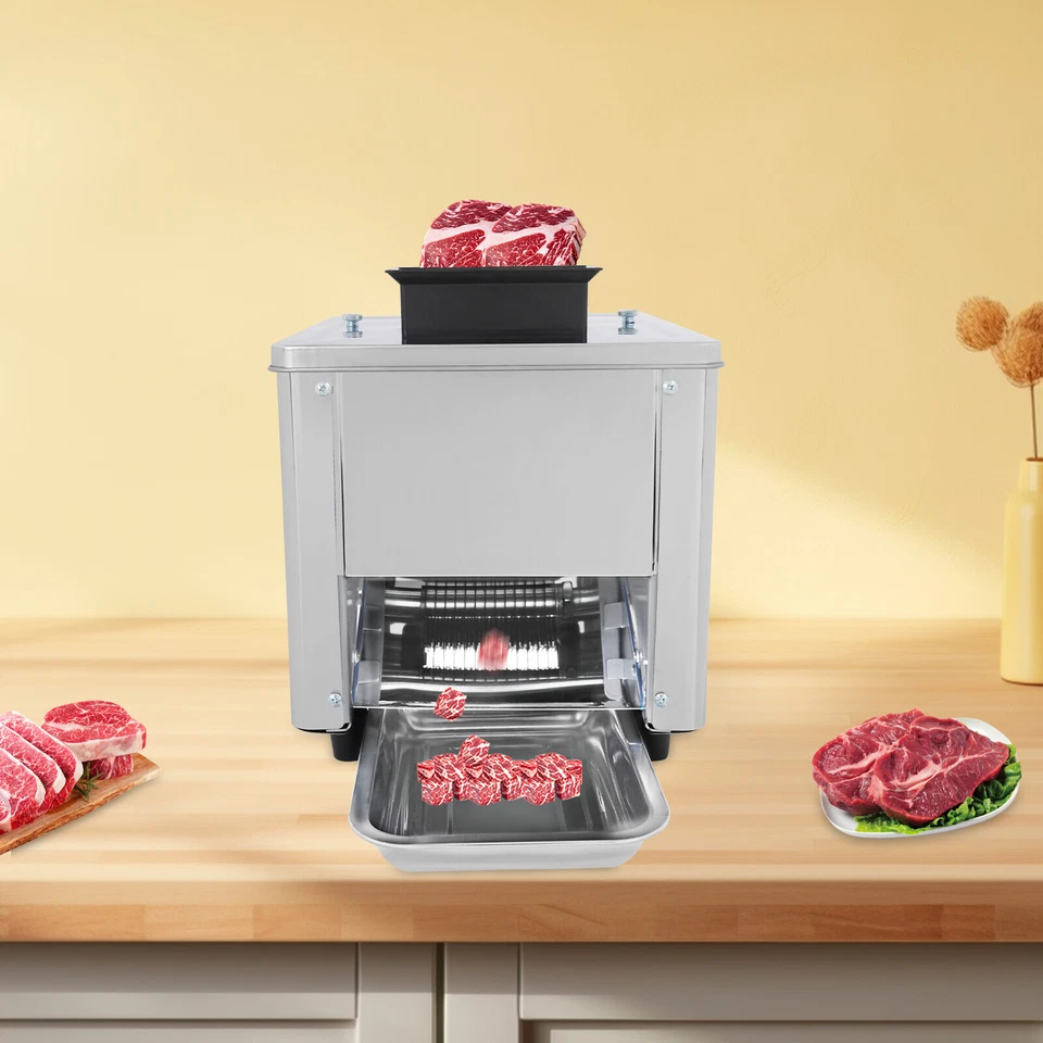 Cortadora de carne eléctrica 110V cortadora de carne triturada acero inoxidable Foto 4 de 4