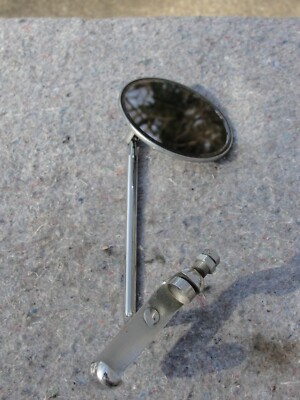 (1) Vintage Clip Door Edge Mirror 8'' Long Arm Towing Trailer Truck.
