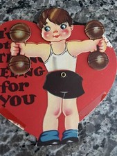 Vintage Valentine MECHANICAL CARRINGTON 1920'S Weight Lifter