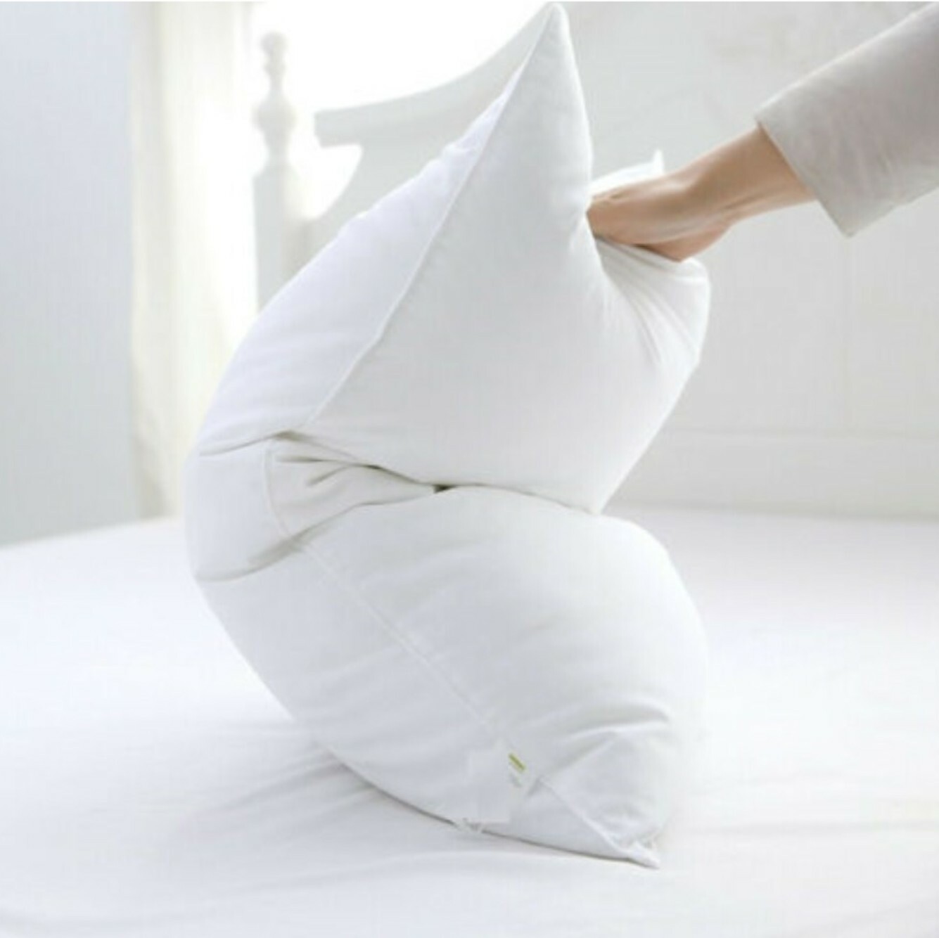 Pillows Soft Cotton Blend Bounce Back Medium Support Bed Pillows Sets 2