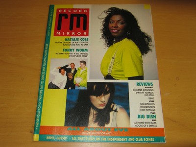 RECORD MIRROR MAGAZINE - AUG 12 1988 HOTHOUSE FLOWERS ALL ABOUT EVE NATALIE COLE
