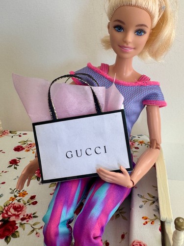4 Pcs Lot set handmade barbi brand shopping mall paper bag fashion fast food - Picture 21 of 40
