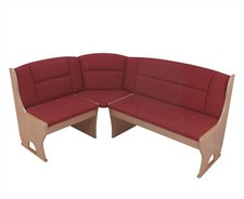 TRUHENECKBANK BUCHE NATUR TERRAKOTTA SITZBANK  KÜCHENBANK ESSECKE ECKBANK NEU 